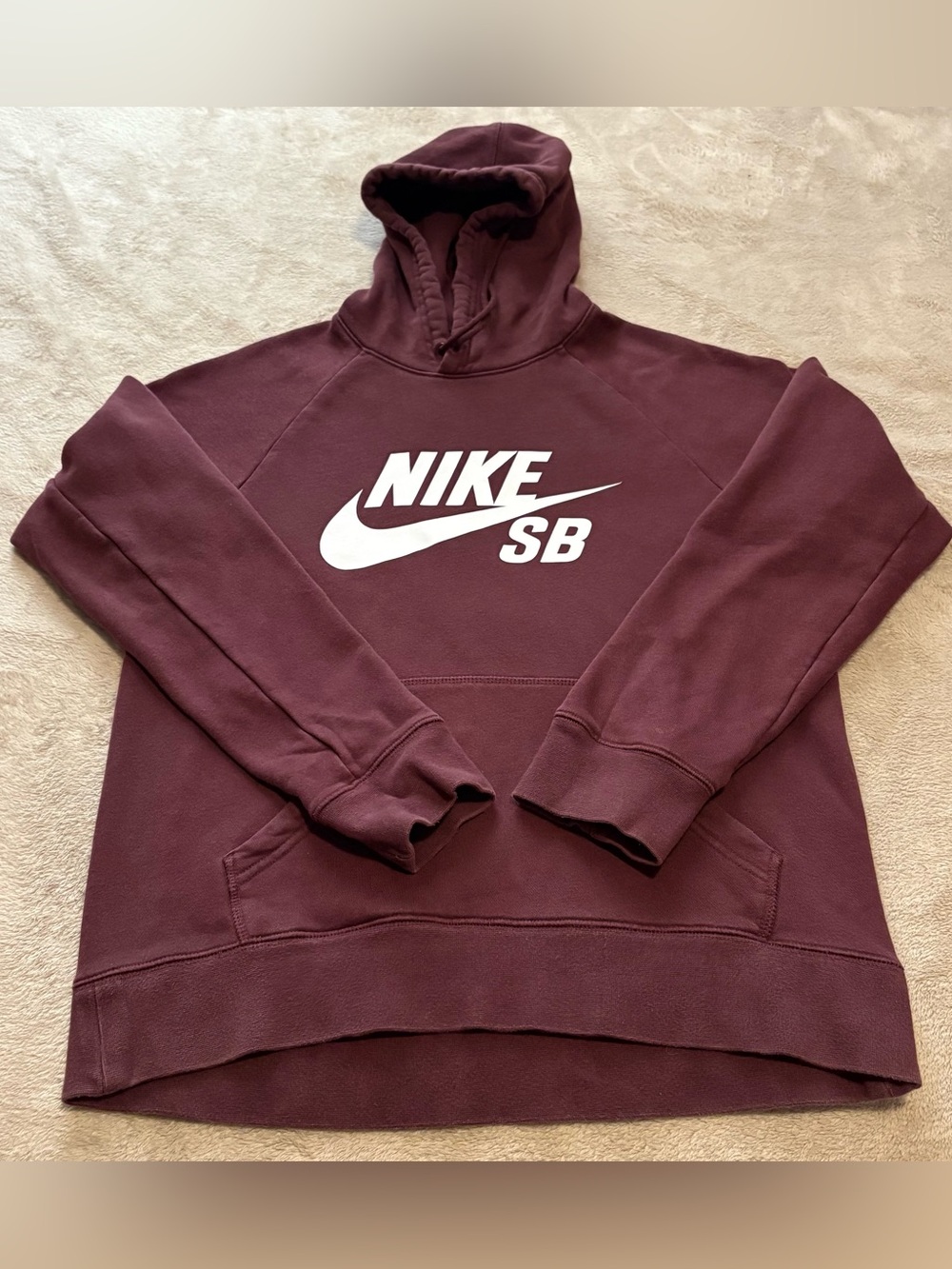 Nike SB Maroon Icon Pullover Hoodie - Men’s L